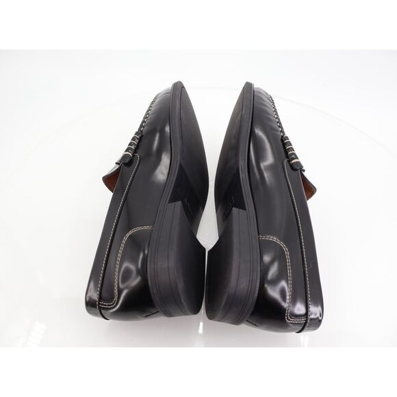 Hugo Boss Lycia Penny Loafer Size 42 EU 12 US Black Patent Leather Slip On Shoes - Picture 7 of 12